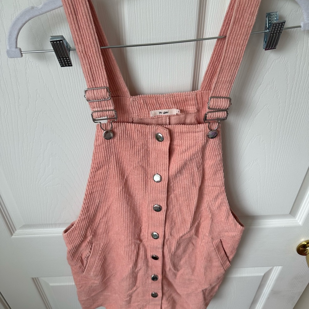 Francesca's Collections Pink Corduroy Mini Dress